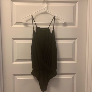 Black sleeveless body suit